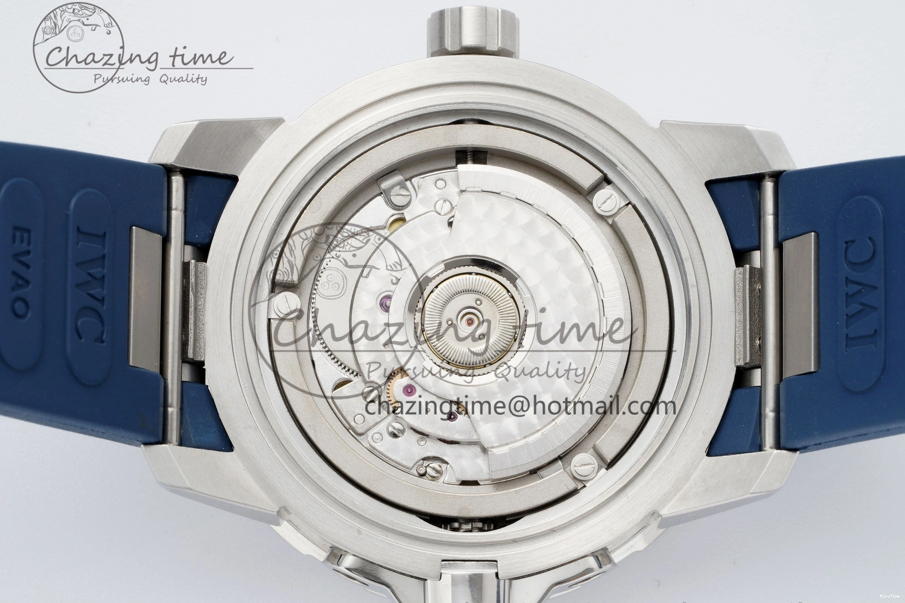 MIROTIME 0518 WellDesigned Aquatimer Automatic SS RSF 1:1 Best Edition Blue Dial on Blue Rubber Strap A 7057